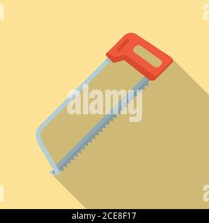 Bow saw icon. Flat illustration of bow saw vector icon for web design Stock Vector