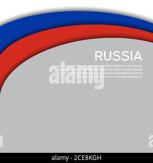 Russia flag. Paper cut style design of official world flag. Map concept.  Fit for banner, background, poster, anniversarry template, festival  holiday, independent day. Vector eps 10 13796057 Vector Art at Vecteezy