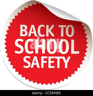 Set of vector stickers. Back to School. Vector emblem and logo Stock Vector