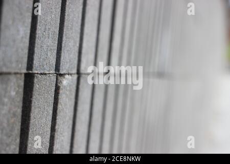 concrete wall perspective. Selective focus. construction architecture concept Stock Photo