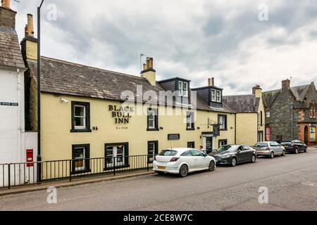 Moffat Black Bull inn in the High Street of Moffat Dumfries & Galloway Scotland UK Stock Photo