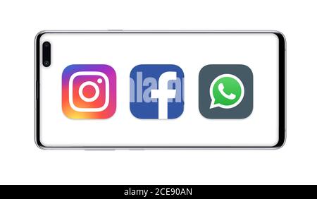Facebook incorporation company logo Stock Photo