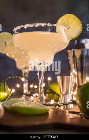preparing fresh limes Stock Photo - Alamy