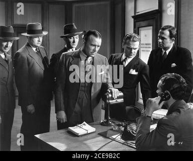 ROBERT ARMSTRONG and JAMES CAGNEY in G MEN 1935 director WILLIAM KEIGHLEY story / screenplay Seton I. Miller casting consultant J. Edgar Hoover First National Pictures / Warner Bros. Stock Photo