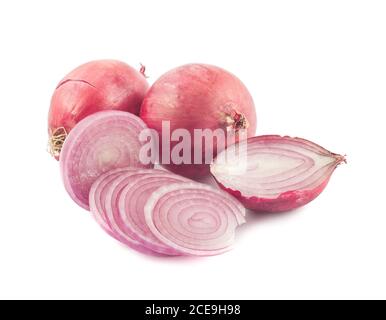 Red spanish onion Stock Photo