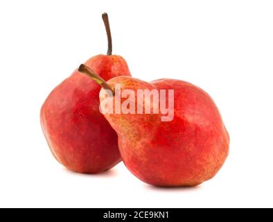 Two red ripe pears Stock Photo