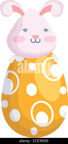 Bunny with Big Easter Egg Coloring Page for Kids Stock Vector Image ...