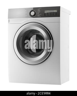 modern washing machine isolated on white background Stock Photo