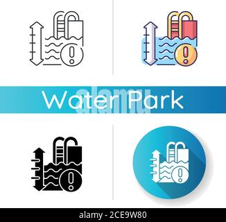 Pool depth linear icon Stock Vector Image & Art - Alamy