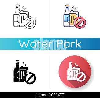 No alcohol icon Stock Vector