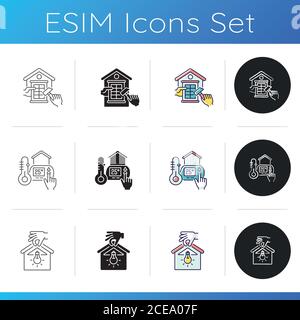 House maintenance icons set Stock Vector
