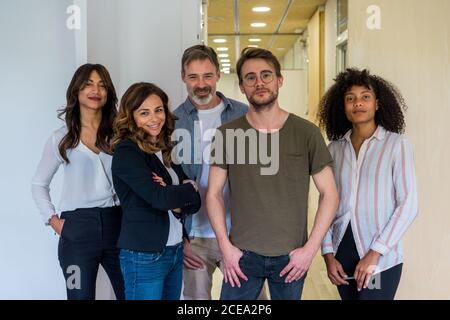 Confident multiracial business team Stock Photo