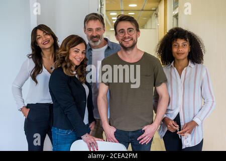 Confident multiracial business team Stock Photo