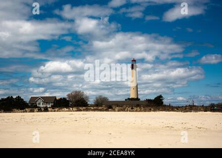 Cape May Lighthouse Stock Photo