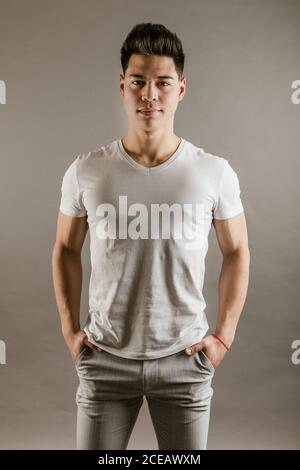 Young male posing in stylish casuals Stock Photo