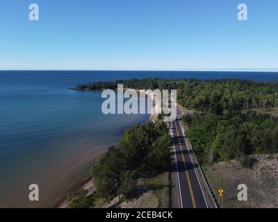 Lake Superior Keweenaw Stock Photo