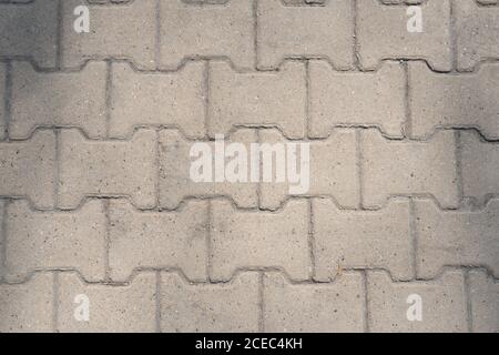 natural background texture grey pavers sunny weather outdoor Stock Photo