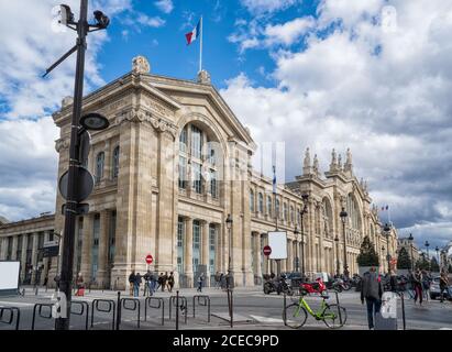 PARIS, FRANCE - MARCH 13, 2108: North Station in Paris, France Stock Photo