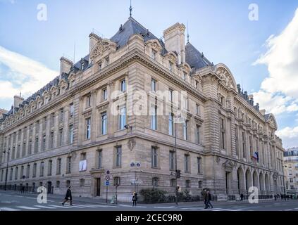 PARIS, FRANCE - MARCH 13, 2108: Pantheon of Paris, France Stock Photo