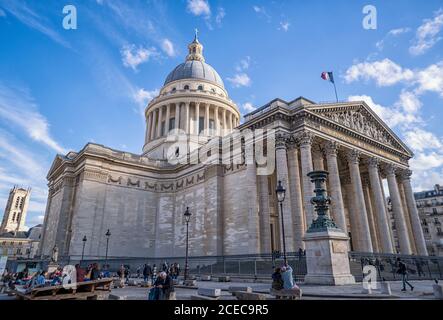 PARIS, FRANCE - MARCH 13, 2108: Pantheon of Paris, France Stock Photo