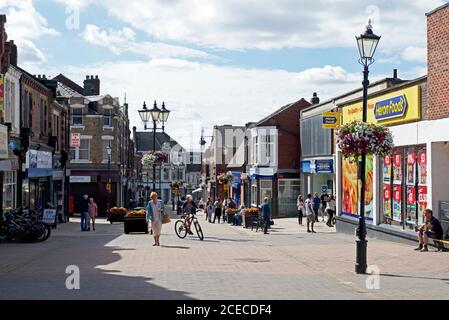 The High Street in the centre of Normanton, West Yorkshire, England UK Stock Photo