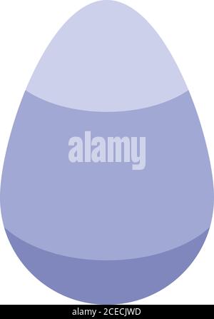 Farm chicken egg icon, isometric style Stock Vector