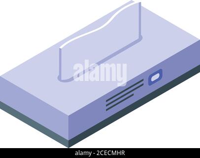 Disinfection equipment icon, isometric style Stock Vector