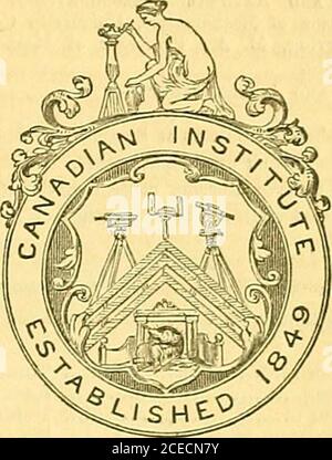 . The Canadian journal ; a repertory of industry, science, and art ; and a record of the proceedings of the Canadian Institute. e muses, by Sir WalterScott,—who loved, even when, as in his Antiquary, helaughed at such old world pursuits,—that while no later Eng-lish poet than Dryden refers to the Mazer cup, it figures oncemore in the Scottish poem : the Lord of the Isles; and withthis, the latest allusion to the ancient wassail bowl constructedof the maple tree, or associated with its name and use, I Bhallclose these desultoiy illustrations of the Canadian and Englishmaple. Founding his allusi Stock Photo