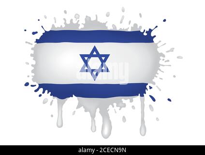 An illustration of Israel grunge flag Stock Vector Image & Art - Alamy