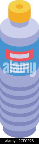 Disinfection bottle icon, isometric style Stock Vector