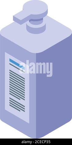 Medical disinfection icon, isometric style Stock Vector