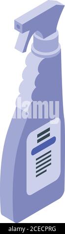 Clean spray disinfection icon, isometric style Stock Vector