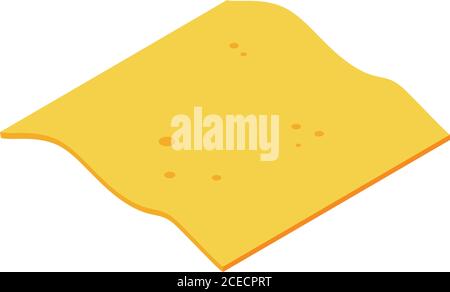 Disinfection rag icon, isometric style Stock Vector