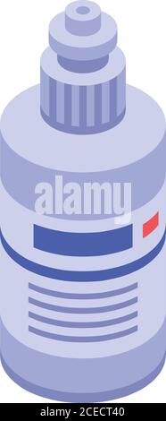 Antivirus disinfection icon, isometric style Stock Vector
