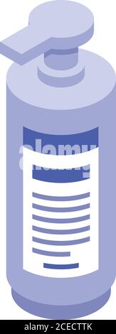 Self-care disinfector icon, isometric style Stock Vector