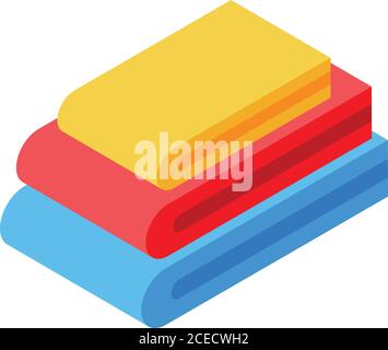 Clothes softener icon, isometric style Stock Vector