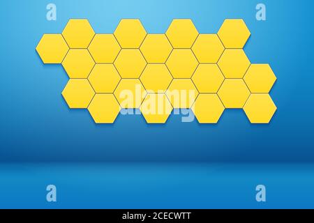 Honeycomb Hexagon Wall Decor Stock Vector