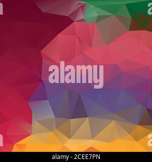 Multicolor Abstract Low Poly Geometric Polygonal Background Vector Illustration Stock Vector