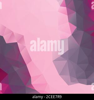 Modern Grey & Purple Triangular Shapes On Soft Abstract Low Poly Geometric Polygonal Background Vector Illustration Stock Vector