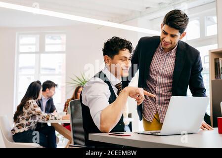 Multiethnic office team at work Stock Photo