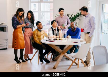 Group of people on meeting Stock Photo