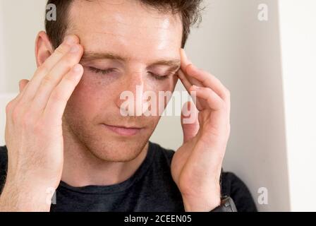 Berlin, Germany. 21st May, 2019. Regarding the Topic Service Report of September 1, 2020: If headaches are accompanied by symptoms such as nausea or sensitivity to light, this indicates a migraine attack. Credit: Christin Klose/dpa-tmn/dpa/Alamy Live News Stock Photo