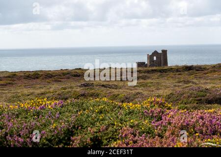 Wheal Coats Tin Mine, St Agnes Head, Cornwall Stock Photo