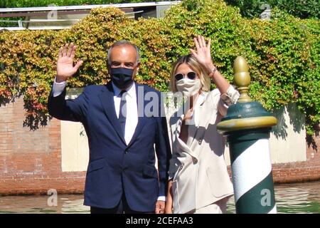 September 1, 2020, Napoli, CAMPANIA, ITALIA: 01/09/2020 Venice, the Roman actress Anna Foglietta godmother of the Venice film festival (Credit Image: © Fabio Sasso/ZUMA Wire) Stock Photo