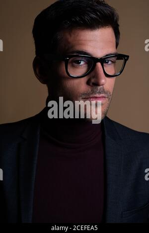 Young business man in a studio Stock Photo