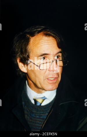 Pierre Juquin, cadidate for the Communist Renovators, campaigns for Presidential Elections,  Lyon, France Stock Photo