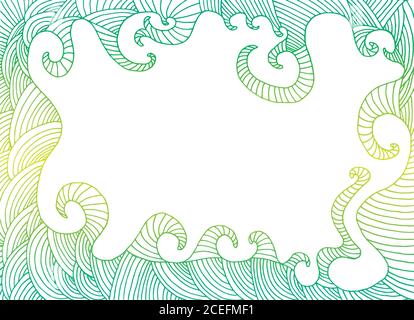 Bright abstract vintage frame, with place for text. Stock Vector