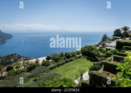 Shots of the lush gardens and stunning views from the famous