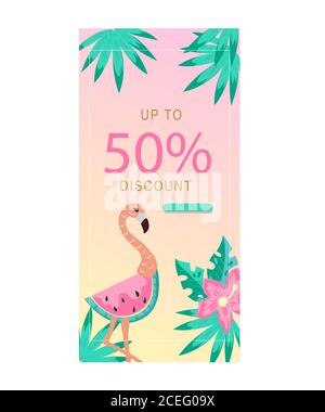 Instagram stories sale banner backgrounds. Decorative editable templates for social media stories Stock Vector
