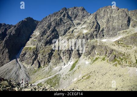 Gerlach peak, the most highest peak in High Tatras mountains and even in whole Slovakia Stock Photo